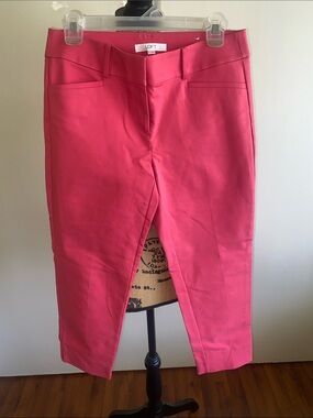LOFT Coral Pink Cropped Slim Pants